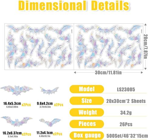 Halloween Window Clings Decorations 9 Pcs Cute Ghost Pumpkin Bat Window Decals Pink Cartoon Double-Sided Window Stickers Decor for Halloween Holiday Home Store School Office Glass Decor Party Supplies in Kuwait