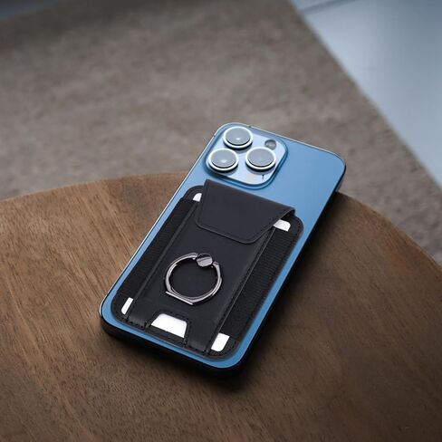 محفظة هاتف مغناطيسية حامل بطاقة الائتمان مع غطاء قلاب للخصوصية، محفظة هاتف جلدية مغناطيسية مع حامل قابل للتعديل، ملحقات الهاتف لمحفظة مغناطيسية magsafe لنماذج iphone 15/14/13/12 in Kuwait