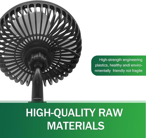 1 PC Car Dashboard Mini Fan, ABS Three-blade Three-speed Single-head Windshield USB Fan, Suction Cup Summer Must-have Artifact Cooling Accessory, for Most Cars, Trucks, Excavators (Black) in Saudi Arabia