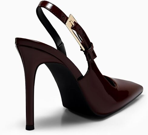 Coutgo Women's Slingback High Heels Pointed Toe Stilettos Metal Buckle Dress Party Pump Shoes in Saudi Arabia