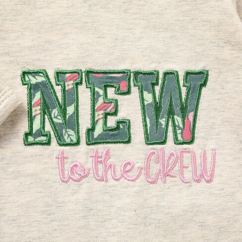 Sinhoon Newborn Baby Girl Clothes Toddler Baby Long Sleeve Romper Infant Letter Embroidered Jumpsuit in Saudi Arabia