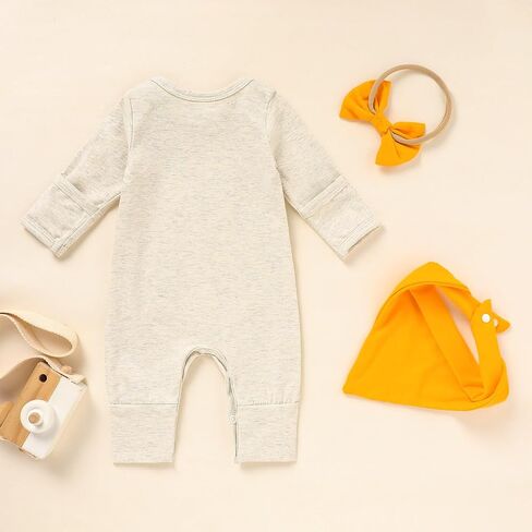 Sinhoon Newborn Baby Girl Clothes Toddler Baby Long Sleeve Romper Infant Letter Embroidered Jumpsuit in Saudi Arabia