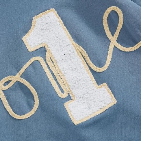 1st Birthday Outfit Girl Boy Baby First Birthday Sweatshirt Bubble Romper One Year Old Cake Smash Outfits in Kuwait