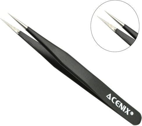 ACENIX 9 pcs Mobile Phone Repair Tool Kit Professional Opening Repair Pry Tool Kit Plastic Spudger Set Precision Tweezers Set Modelling in Saudi Arabia