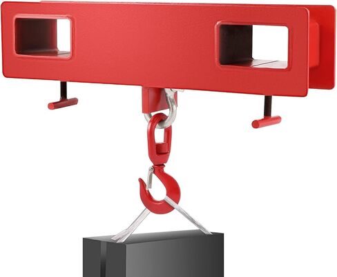 VEVOR Forklift Lifting Hook, 6600lbs Forklift Lifting Hoist, Forklift Mobile Crane with Swivel Hook and Two Large T-Screws, Fork Lifting Attachment in Saudi Arabia