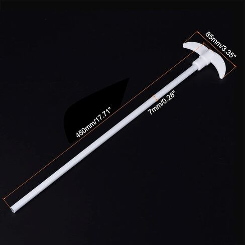 MECCANIXITY PTFE Electric Stirring Rod 620mm Length Overhead Stirrer Mixer Shaft with Foldable Paddle for Lab in Saudi Arabia