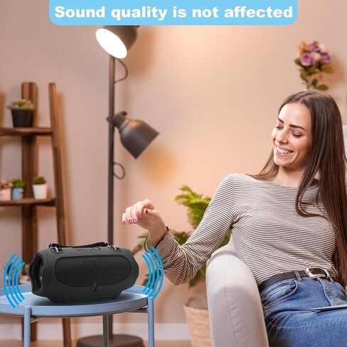 TXEsign Silicone Case Cover for JBL Xtreme 4 - Portable Bluetooth Speaker, Travel Carrying Protective Cover for Xtreme 4 (Black) in Kuwait
