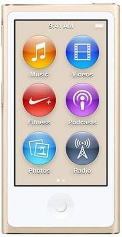 Apple iPod Nano 16GB Gold (8th Generation) MKMX2LL/A (Renewed) in Saudi Arabia