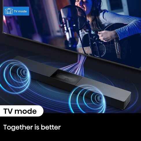 Hisense A620 2.1ch All-in-one Sound Bar with Built-in Subwoofer, 240W, DTS Virtual: X, Dolby Dightal Plus, Bluetooth 5.3, Roku TV Ready, HDMI ARC/AUX/USB, Ez Play, Black (A620, 2024 Model) in Kuwait