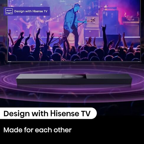 Hisense A620 2.1ch All-in-one Sound Bar with Built-in Subwoofer, 240W, DTS Virtual: X, Dolby Dightal Plus, Bluetooth 5.3, Roku TV Ready, HDMI ARC/AUX/USB, Ez Play, Black (A620, 2024 Model) in Kuwait
