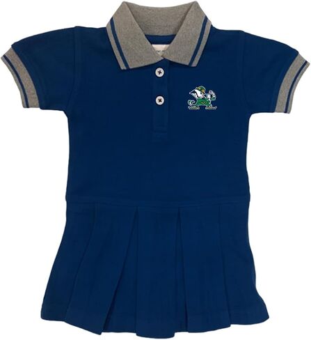 Two Feet Ahead Girls Newborn Polo Bodysuit Cheerleading Style Dress College Sports Fan Apparel in Saudi Arabia