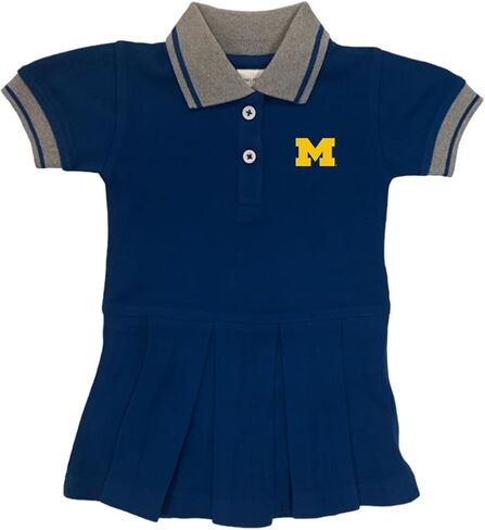 Two Feet Ahead Girls Newborn Polo Bodysuit Cheerleading Style Dress College Sports Fan Apparel in Saudi Arabia