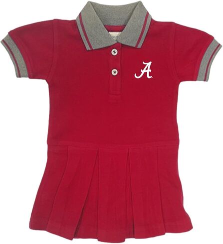Two Feet Ahead Girls Newborn Polo Bodysuit Cheerleading Style Dress College Sports Fan Apparel in Saudi Arabia