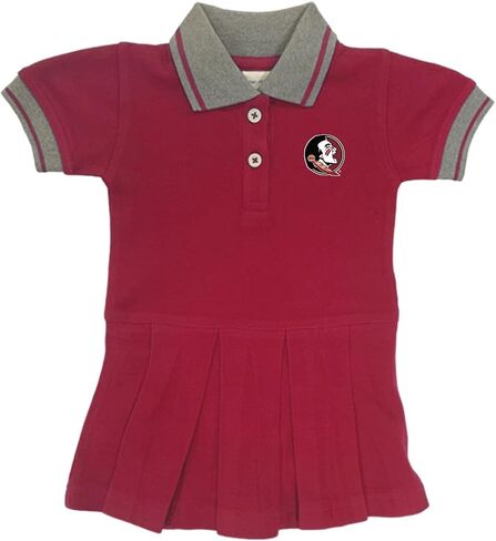 Two Feet Ahead Girls Newborn Polo Bodysuit Cheerleading Style Dress College Sports Fan Apparel in Saudi Arabia