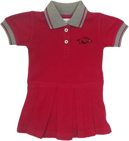 Two Feet Ahead Girls Newborn Polo Bodysuit Cheerleading Style Dress College Sports Fan Apparel in Saudi Arabia