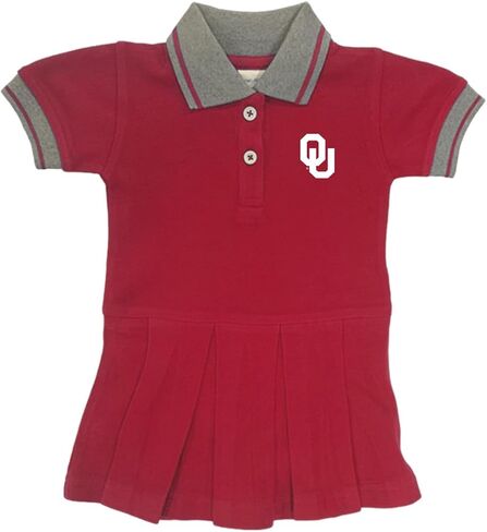 Two Feet Ahead Girls Newborn Polo Bodysuit Cheerleading Style Dress College Sports Fan Apparel in Saudi Arabia
