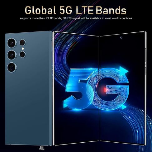 I24 Ultra 5G Unlocked Smartphone,Android 13.0 6GB+256GB Fully Unlocked Cell Phone Built in Pen The Phone,Battery 6800mAh 6.8" HD Screen,48MP+108MP Camera/Dual SIM/Fingerprint Lock/Face (Gray) in Saudi Arabia