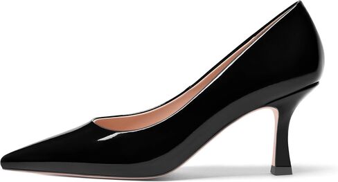 FOGEENA Womens Pointed Toe Evening Dress Slip On Patent Stiletto High Heel Pumps Shoes 2.5 Inch in Saudi Arabia
