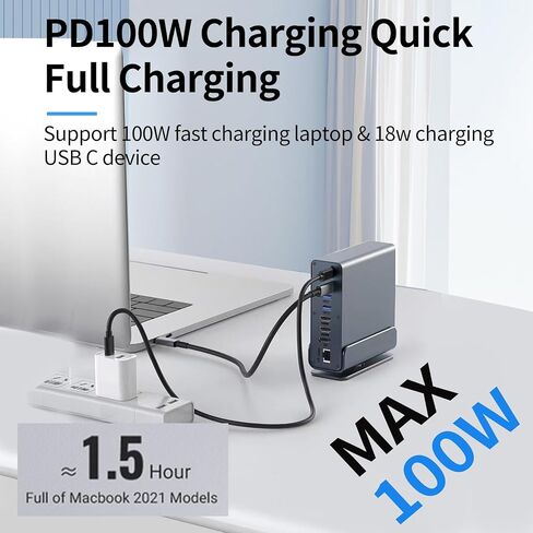 USB C Docking Station Triple Monitors 15 in 1 Laptop Docking Station 4K@60Hz Compatible for Mac Window Hp Thunderbolt 4(2 HDMI, DP, 100W PD, Ethernet, 5 USB Ports, SD/TF Card, Audio) in Saudi Arabia