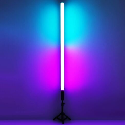 4Pack RGB Tube Light Bar(4FT) with Light Stand, Battery Powered LED Video Light Wand Stick for DJ Lighting, Dance Club and Photography Lighting in Kuwait