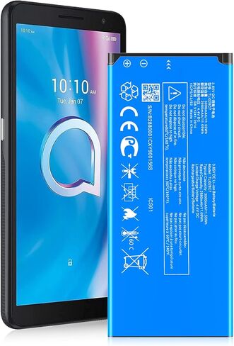 بطارية TLi028C7، [3200 مللي أمبير] 2024 بطارية بديلة جديدة لـ Alcatel 1B (2020) 5002A 5002L 5002H، A3 A509DL Tracfone in Kuwait