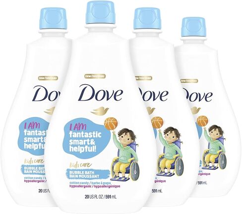 Dove Kids Care Bubble Bath for Kids Cotton Candy Hypoallergenic Formula 20 oz in Saudi Arabia