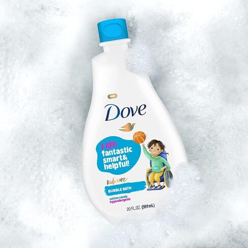 Dove Kids Care Bubble Bath for Kids Cotton Candy Hypoallergenic Formula 20 oz in Saudi Arabia