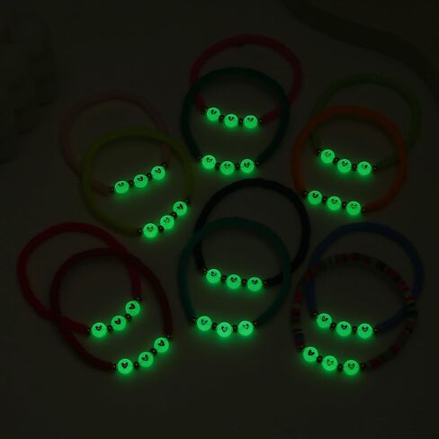 Friendship Bracelets for Women - Heishi Surfer Colorful Beaded Inspire Bracelets Set for Teen Girls - Kid's Play Bracelets Set Boho Bracelets Jewelry in Saudi Arabia