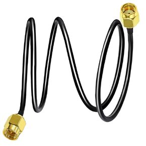 TUOLNK SMA Cable RG58 SMA Male to RP-SMA Male Extension Cable 12inch(30cm) SMA Male to Reverse Polarity SMA Male Plug Pigtail Cable for Wireless Network Device 2 Pack