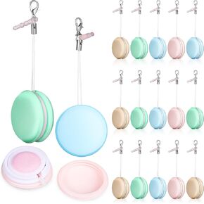 NUOBESTY 18Pcs Macaron Mobile Phone Screen Cleaning Screen Cleaner Tools Screen Wipe Pendant Screen Cleaning Ball for Phones Laptop Tablet Screens