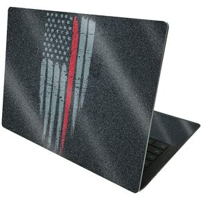 MightySkins Glossy Glitter Skin Compatible with Microsoft Surface Laptop 4 13.5" - Thin Red Line | Protective, Durable High-Gloss Glitter Finish | Easy to Apply and Change Styles | Made in The USA