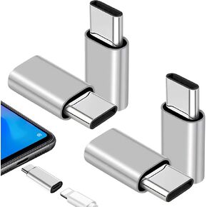 Lightning Female to USB C Male Adapter, 4Pcs Type C Charger Converter Cord Cable for iPhone 15/15 Pro/15 Pro Max/15 Plus,iPad Air,Samsung,Support Quick Charge Data Transfer (Silver)