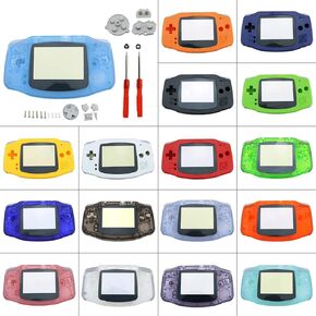 New Housing Shell Case Cover with Buttons for Gameboy Advance GBA Replacement (Black)