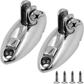 Bimini Top Quick Release Deck Hinge 316 Stainless Steel Boat Side Mount Swivel Hinge with Screws (3.6 inch 4 Pack)