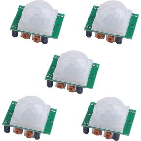 HC-SR501 PIR Infrared Sensor Body Infrared Motion Module for Arduino Raspberry Pi(Pack of 5pcs)