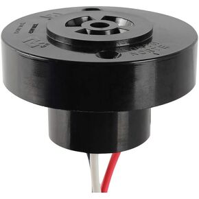 3 Pack Photocell Light Sensor,Locking Style Photo Sensor Receptacle,Twist Lock Photo Control Base Light Sensor Switch for Street Garden Outdoor Lighting