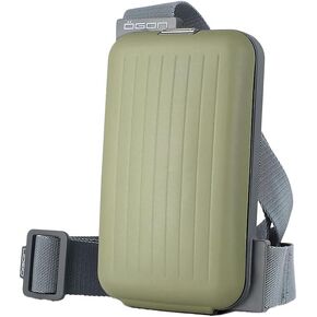 ÖGON Aluminium Sling Bag Phone Bag & Wallet - Practical and Stylish with an Integrated Wallet