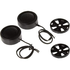 VOYZ Mini Car Tweeter Kit 300 Watts of Power - High Frequency Silk Dome Tweeters - 1.5" High Fidelity, Efficiency and Performance Audio System 4 ohm - Dual Mounting, Surface - Black - 1 Pair