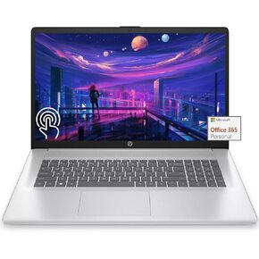 HP 17 Touchscreen Laptop Computer for Student and Business, 17.3" HD+ Touch Laptop, Intel Pentium Silver-N5030, 4GB RAM, 128GB SSD, 1 Year Microsoft 365, Wi-Fi, HDMI, Windows 11 Home in S Mode