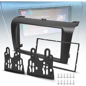 NuIth Double DIN Radio Dash Kits for 2004-2009 Mazda 3, Double Din Radio Mount Housing Bracket Installation Trim Bezel Kit Installation Aftermarket Stereo