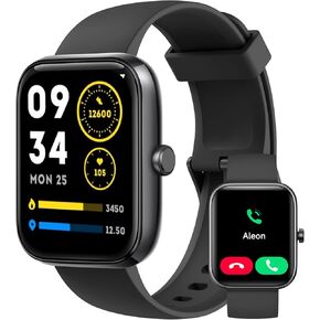 Smart Watch for Men Women with Bluetooth Call,Alexa Built-in Smartwatch,1.83"DIY Dial Fitness Watch with Sleep Heart Rate SpO2 Monitor,100+ Sport Mode,IP68 Waterproof Watch Compatible with Android iOS