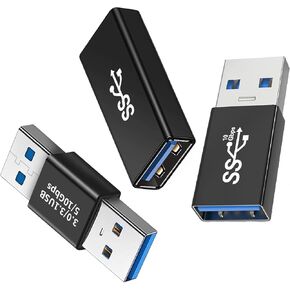 محول USB 3.0، 3 أنماط من محولات USB 3.0 إلى USB - وصلة USB A أنثى إلى أنثى، وصلة USB A ذكر إلى ذكر، محول USB A ذكر إلى أنثى - موصل وصلة تمديد تحويل عالي السرعة