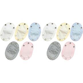 PACKOVE 10 Pcs Romper Suit Extension Bodysuit Extender Snaps Baby Bodysuit Extender for Baby Jumpsuits Extender