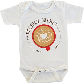 Witty and Bitty Freshly Brewed Gift for New Baby Onesie/Bodysuit