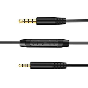 Replacement Headphone Audio Cable for Bose Headphone, 2.5mm Male to 3.5mm Male Headset Aux Cord Compatible with Bose QC25 QC35 QC35II QC45 NC700 with in-line Mic and Volume Control