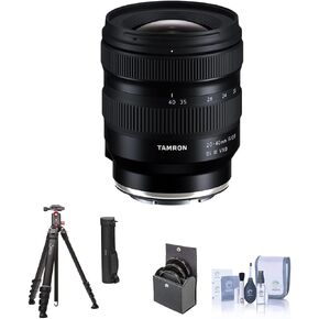 عدسة Tamron 20-40 مم f/2.8 Di III VXD لحزمة Sony E مع حامل ثلاثي القوائم من الألومنيوم ورأس كروي AB1، طقم فلتر 67 مم، طقم تنظيف in Kuwait