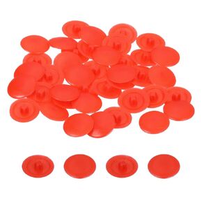 uxcell 40PCS Screw Cap Covers, 12mm Waterproof Plastic Screw Decorative Caps for Phillips Cam Lock Nuts Self-Tapping Screws, Black