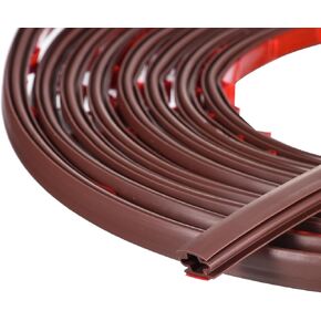 uxcell Weather Stripping Door Seal Strip, 3 Meters x 10mm x 12mm Self Adhesive Rubber Seal Strip for 10-11mm Gap, for Window and Door Soundproofing and Door Frame Gap Blocker (Black)