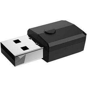 USB Bluetooth 5.0 Transmitter Receiver, 4-in-1 Mini Wireless Audio Adapter, 3.5mm Bluetooth AUX Adapter for TV PC Headphones Speakers Car/Home Stereo System