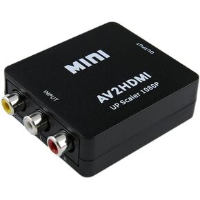 Mini RCA AV to HDMI Video Audio Converter Box AV2HDMI RCA AV HDMI CVBS to HDMI Adapter for HDTV TV Projector PS1 PS2 PS3 PS4 PC DVD Xbox Xbox 1 Wii NES SNES Sega